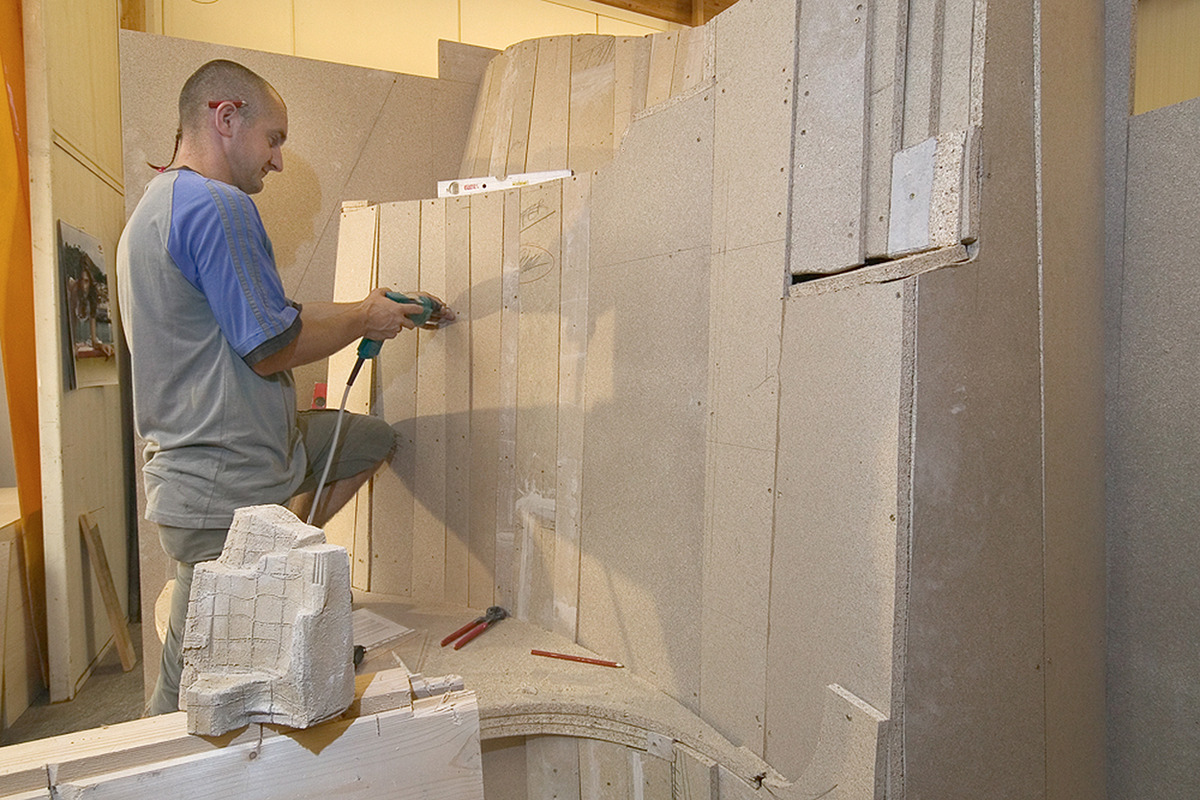 Umsetzung des Modells in eine Holzform